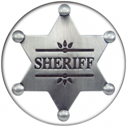 Sheriff Costume Button Halloween Accessory